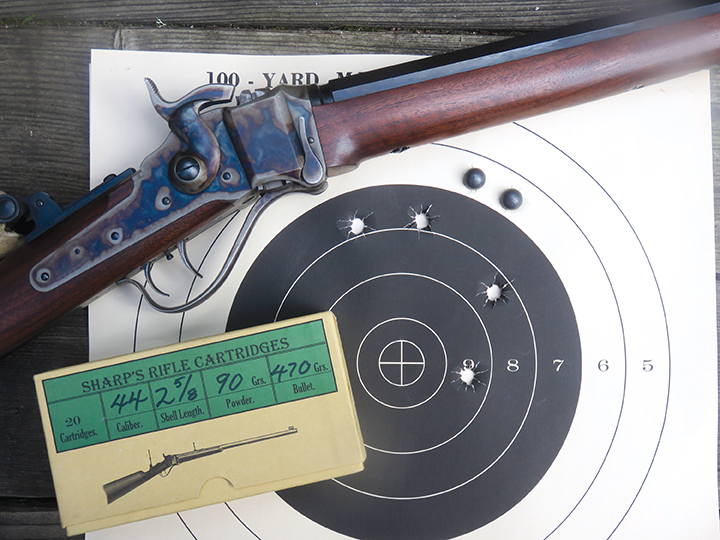 The shot with the old powder hit in the white, almost touching the black.